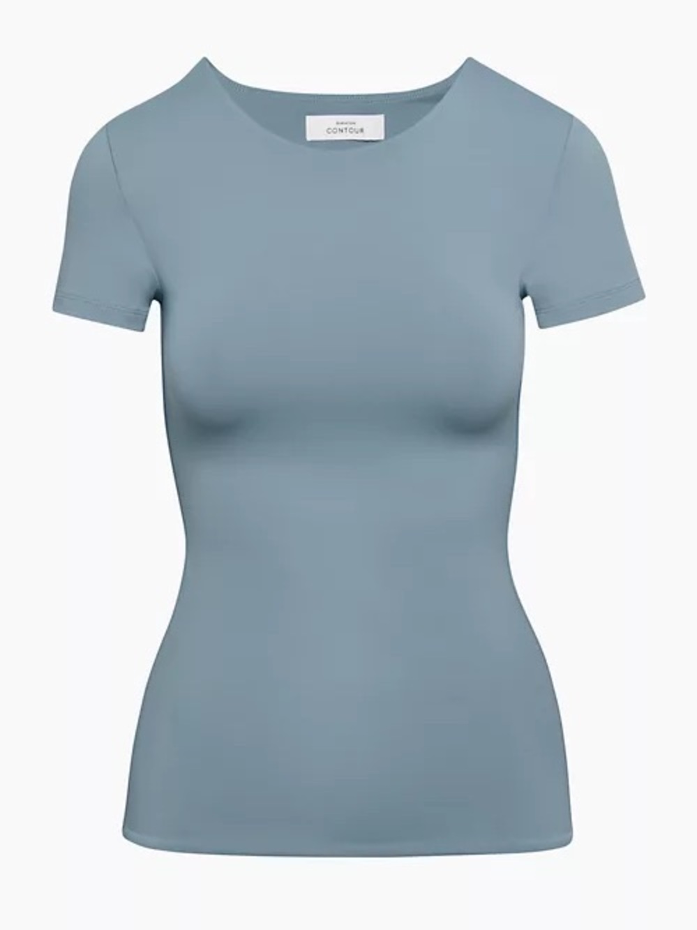 Babaton contour hip Short Sleeve t-shirt in Slab Blue